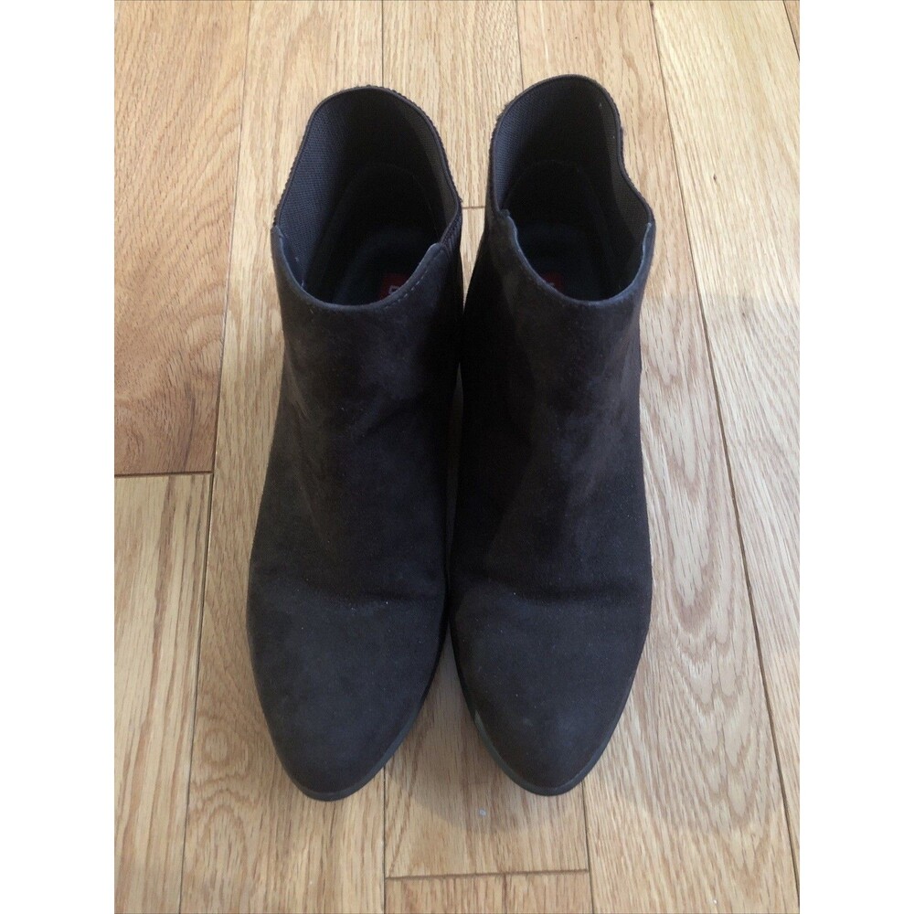 Unionbay Womens Ankle Bootie Size 6.5M Brown Slip On